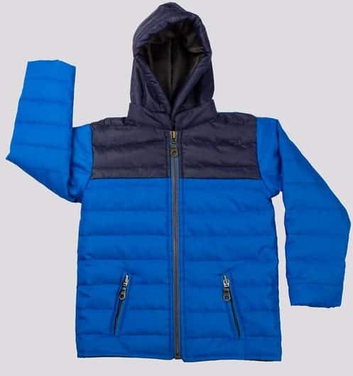Boys Polyester Blue Jacket -RKFCW31