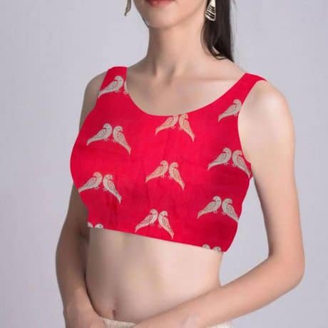 Printed Sleeveless Blouse - RKFCWSBT014
