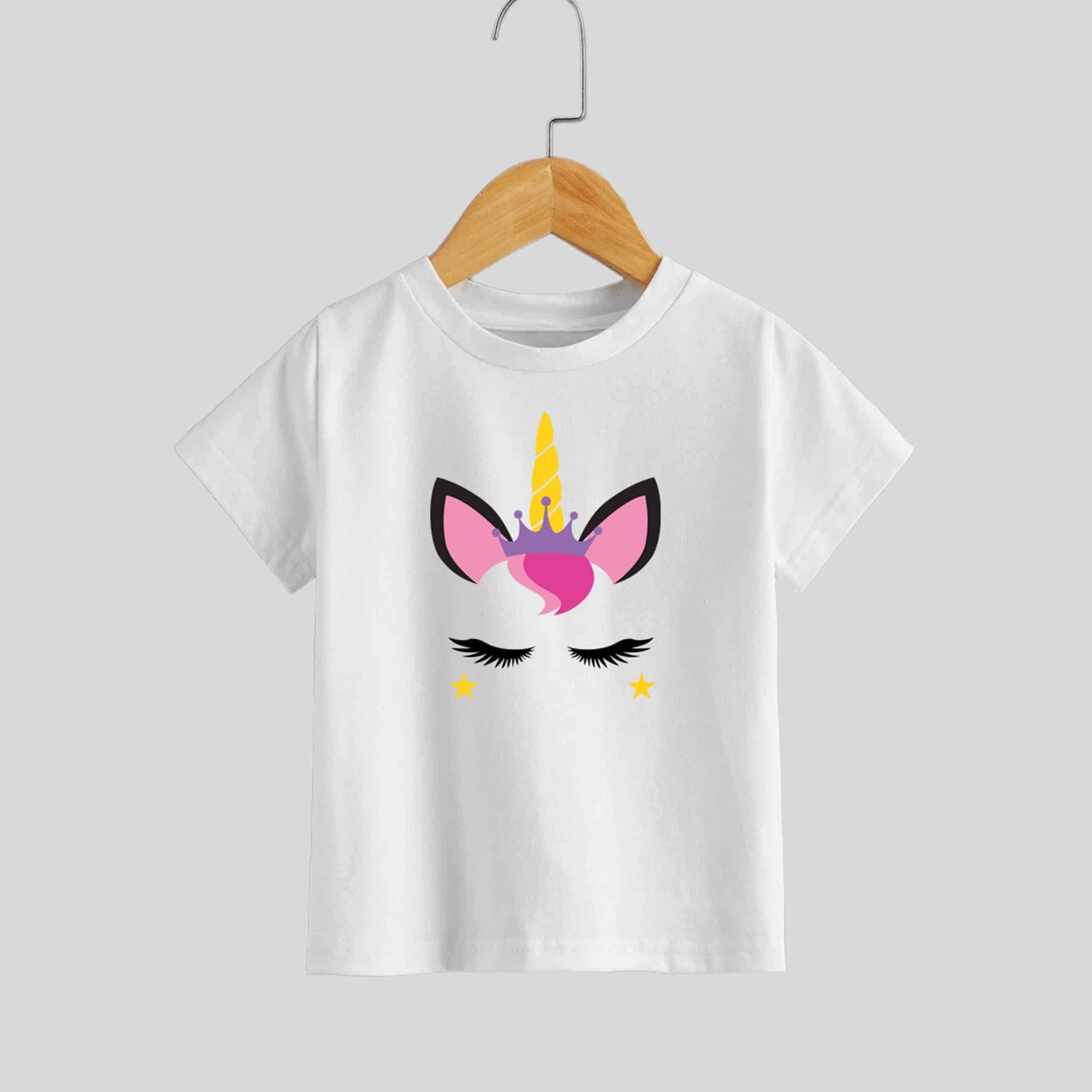 Girls uniform white T-shirt for casual wear-RKFCW196