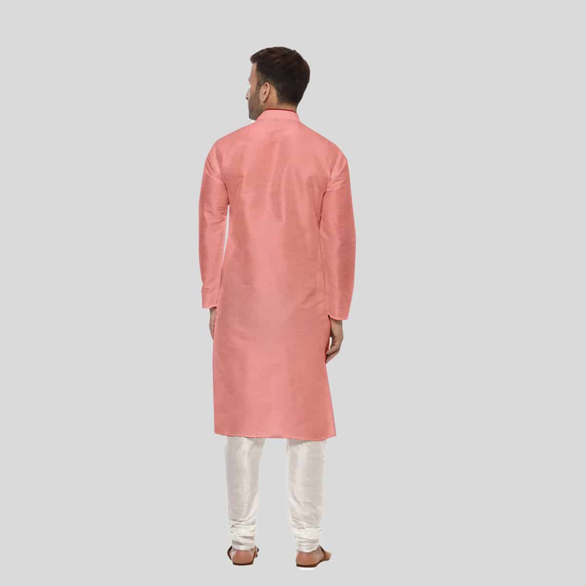 Men's Kurta Pajama with embroidery detail-RMK013