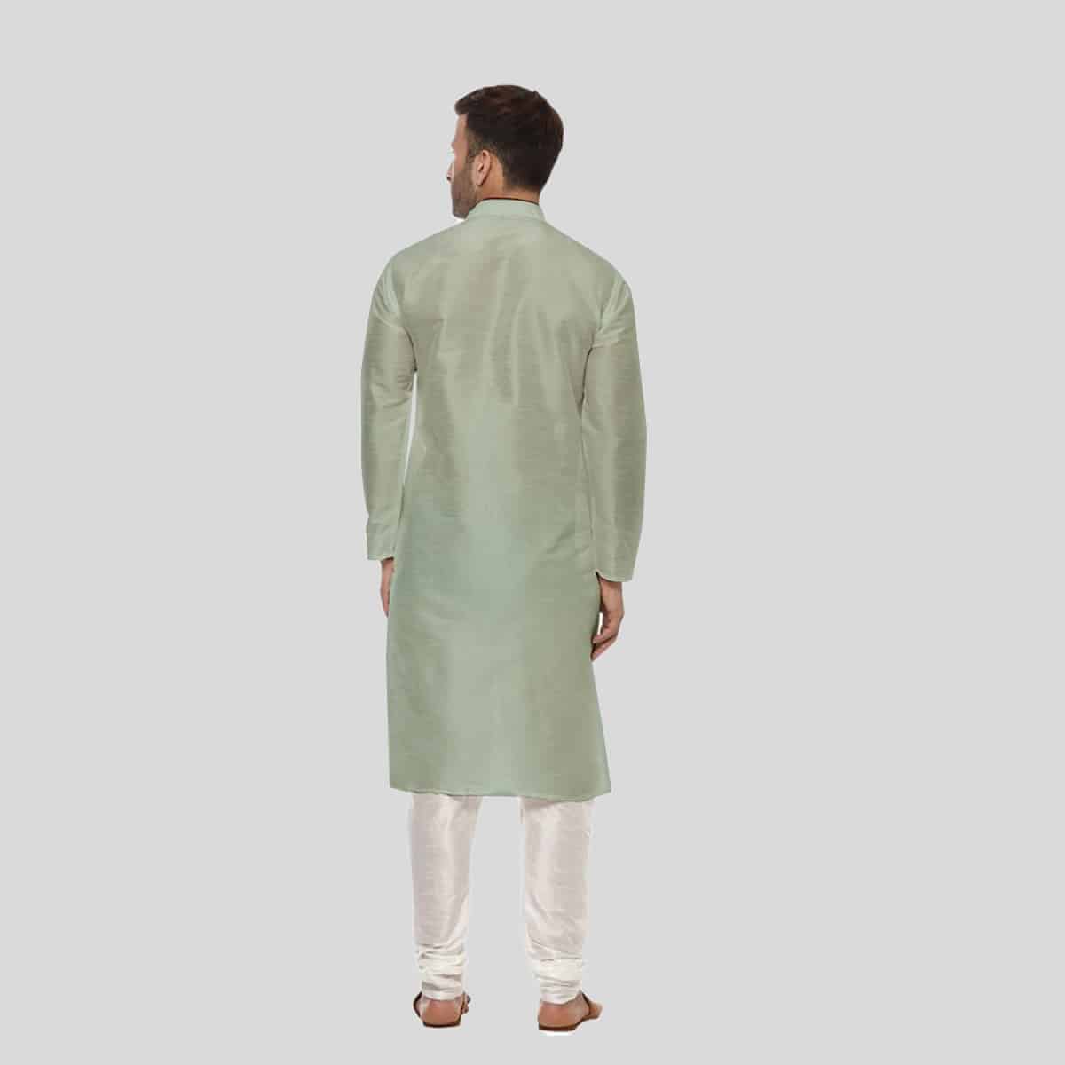 Men's Kurta Pajama with embroidery detail-RMK014