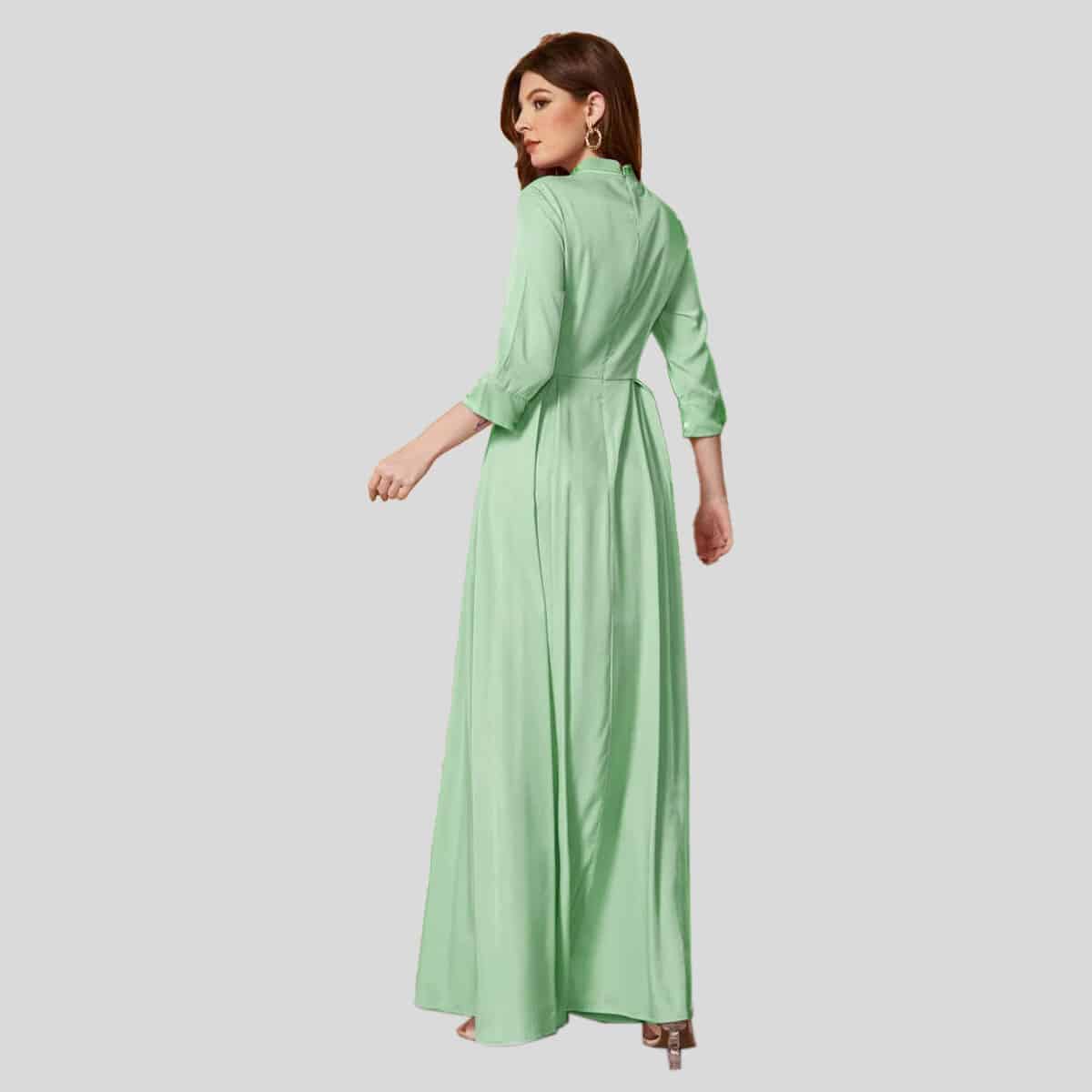 Amazing Embroidered Detail Tassel Tie Waist kurti-RCK005