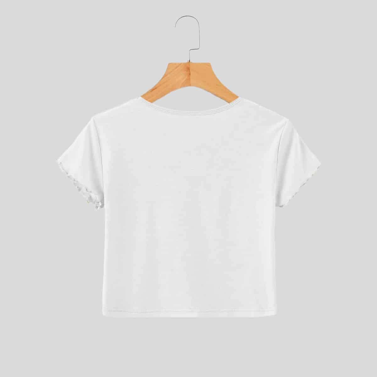 White Crop Tee-RCT121