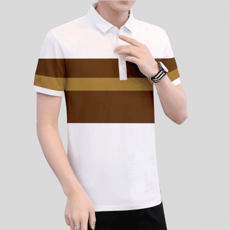 Men Color Blocked Solid Polo T-Shirt-RFSS19M24