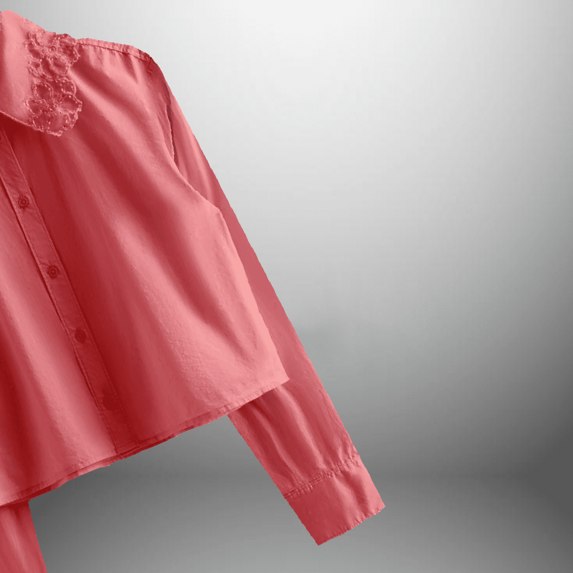 Women's peach color shirt with beautiful bead hand embroidery work with a free tote bag-RCT138