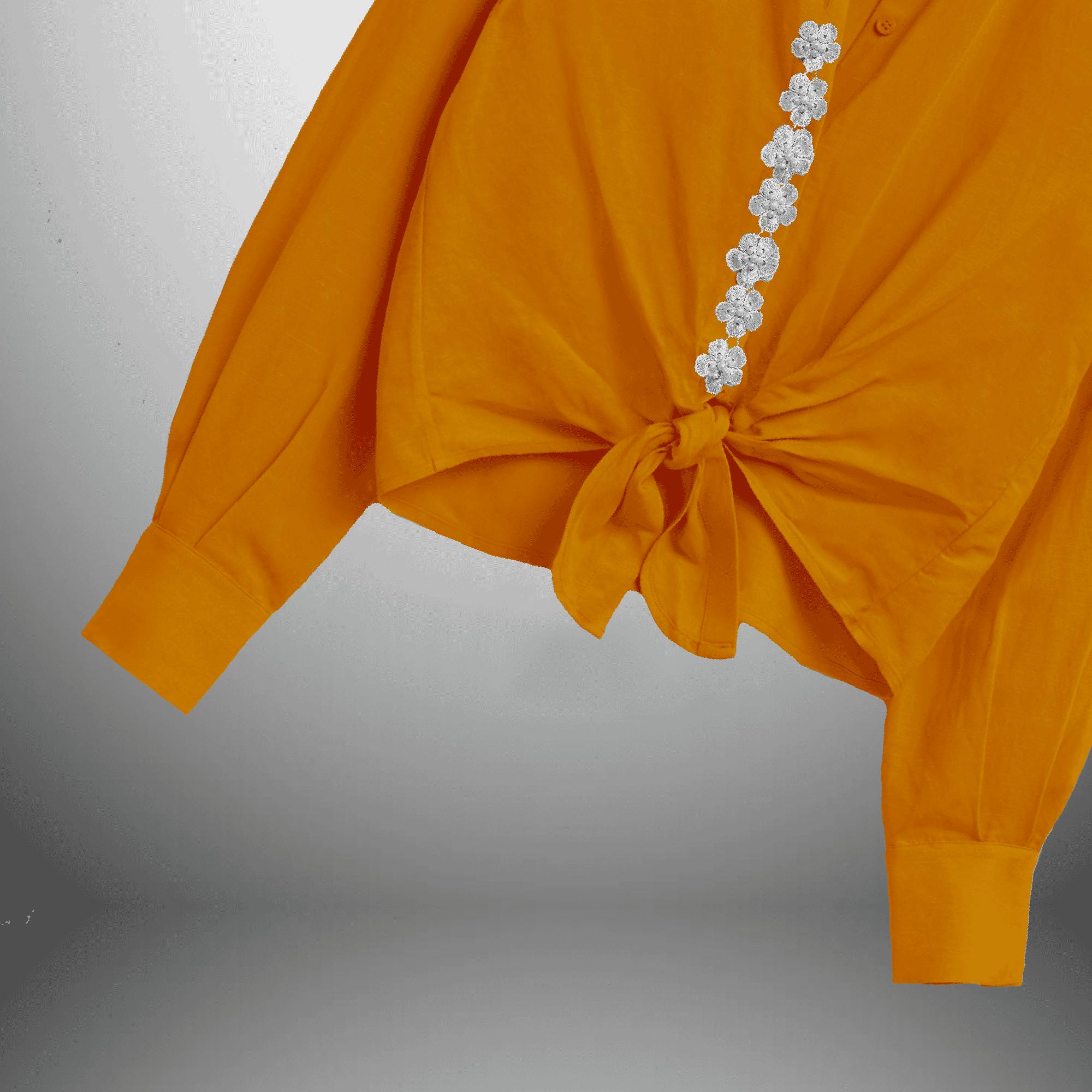 Women's Shirt style tie up full sleeve top-RCT136