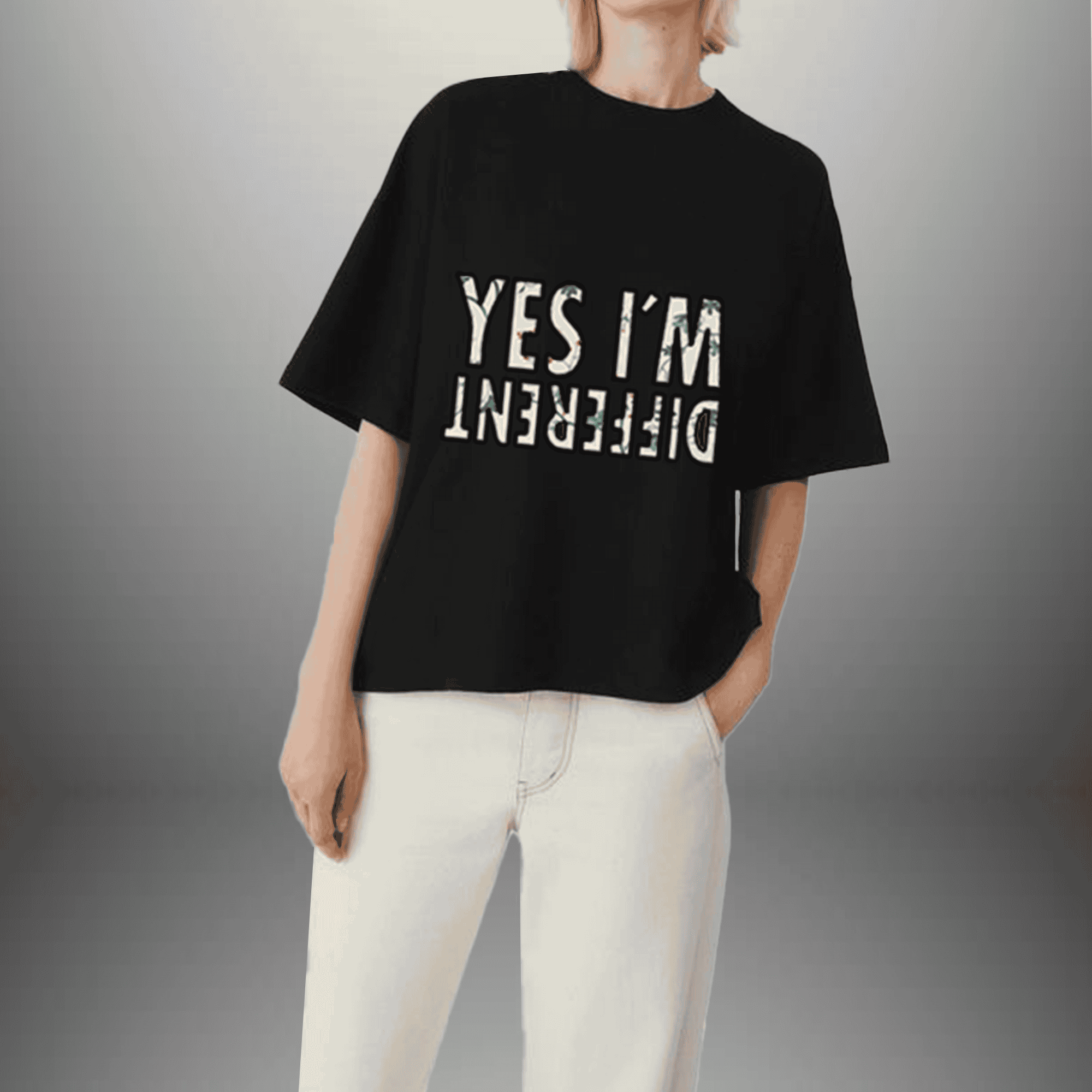 Pack Of 2 Women's Oversized Peach T-Shirt And Solid Black T-Shirt -RKTWCO007