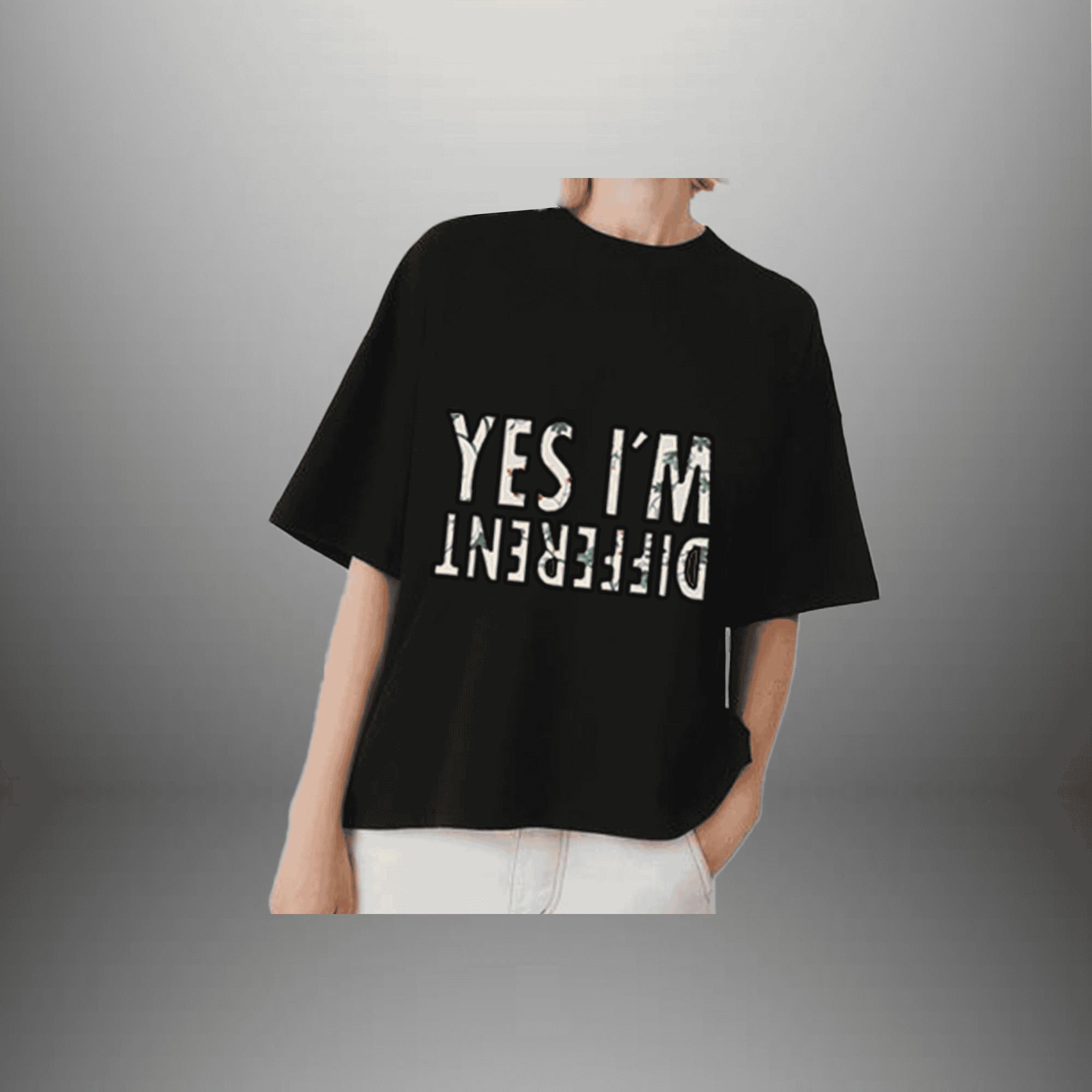 Pack Of 2 Women's Oversized Peach T-Shirt And Solid Black T-Shirt -RKTWCO007