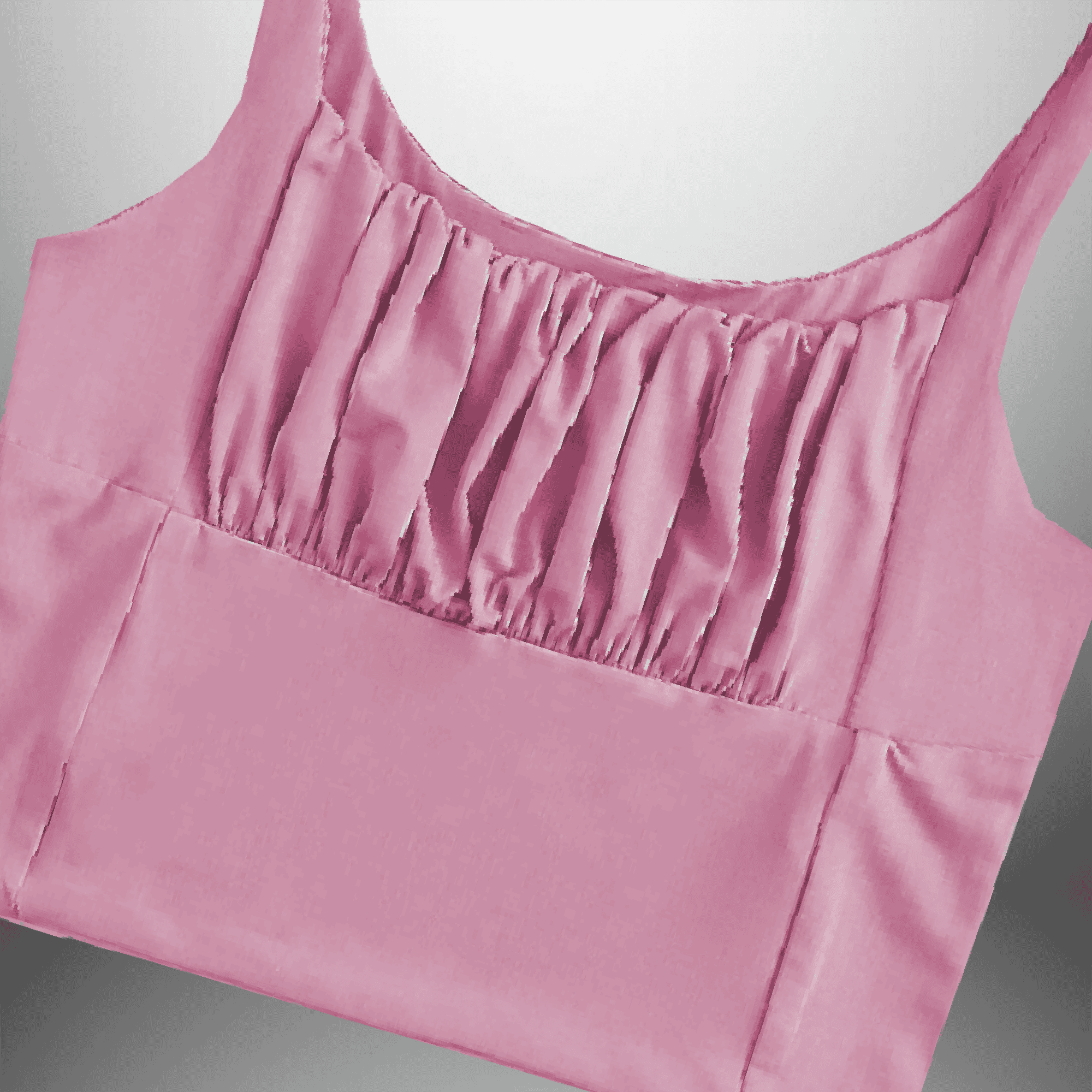 Women's Sleeveless Top With Front Gathering-RKTW006