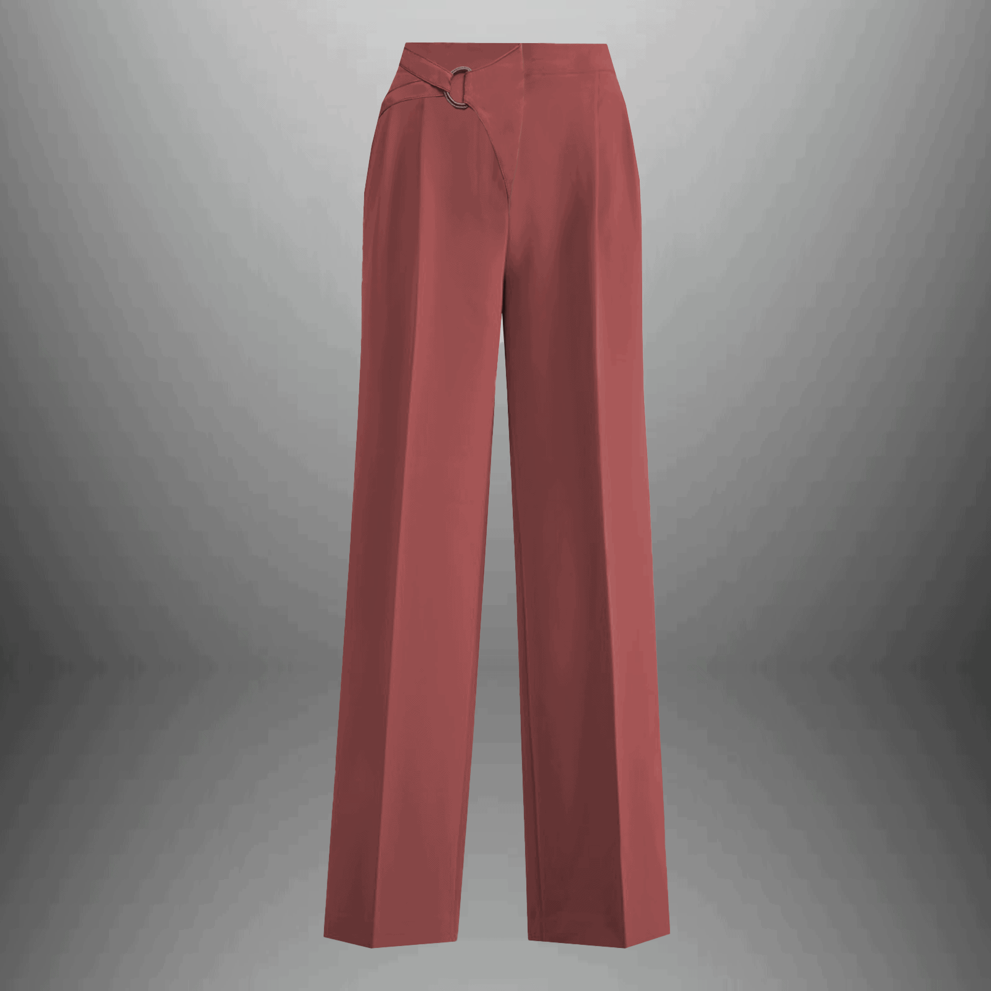 Women's Brick red semi formal trouser-RCP024