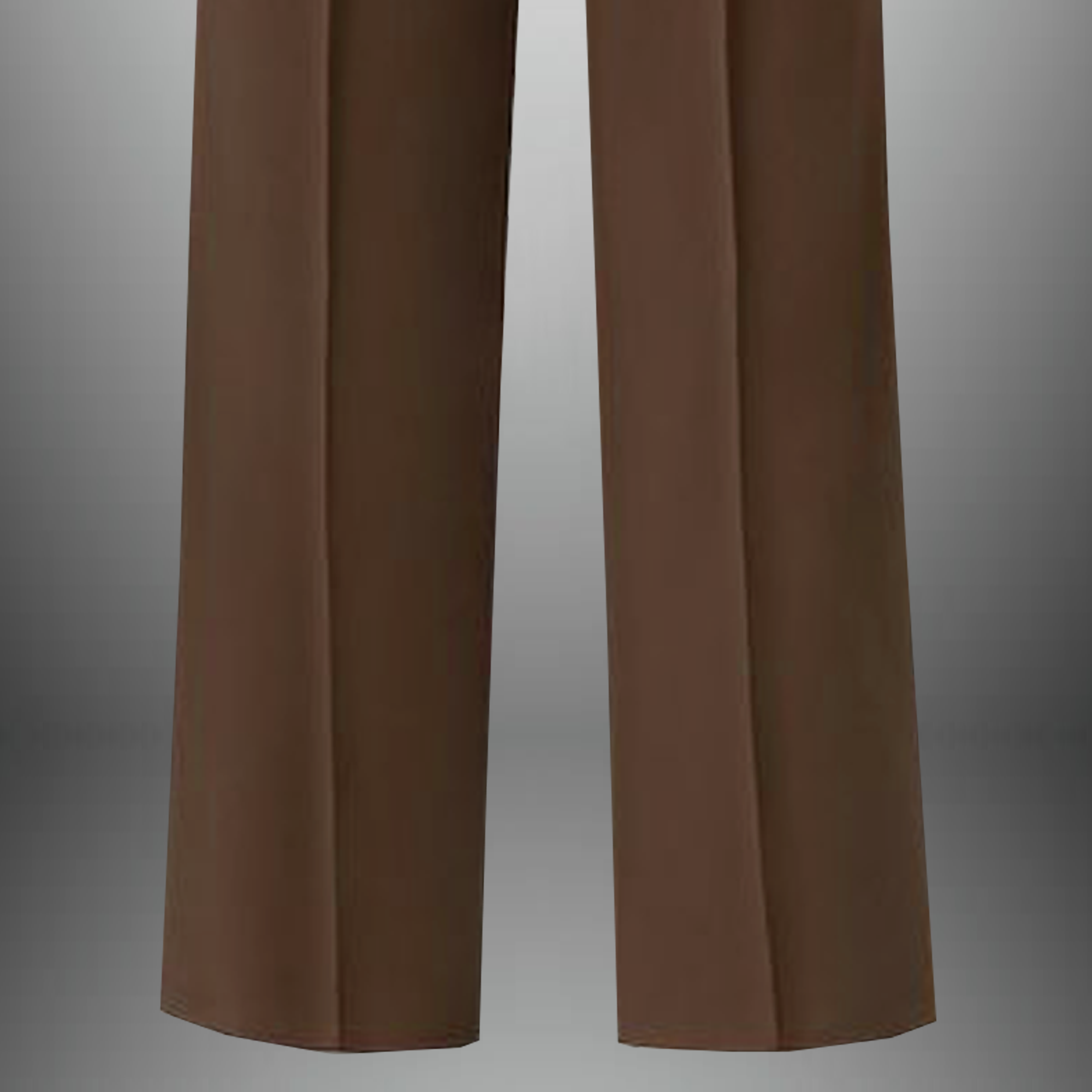 Women's Brown Semi formal trouser with button embellishment-RCP023