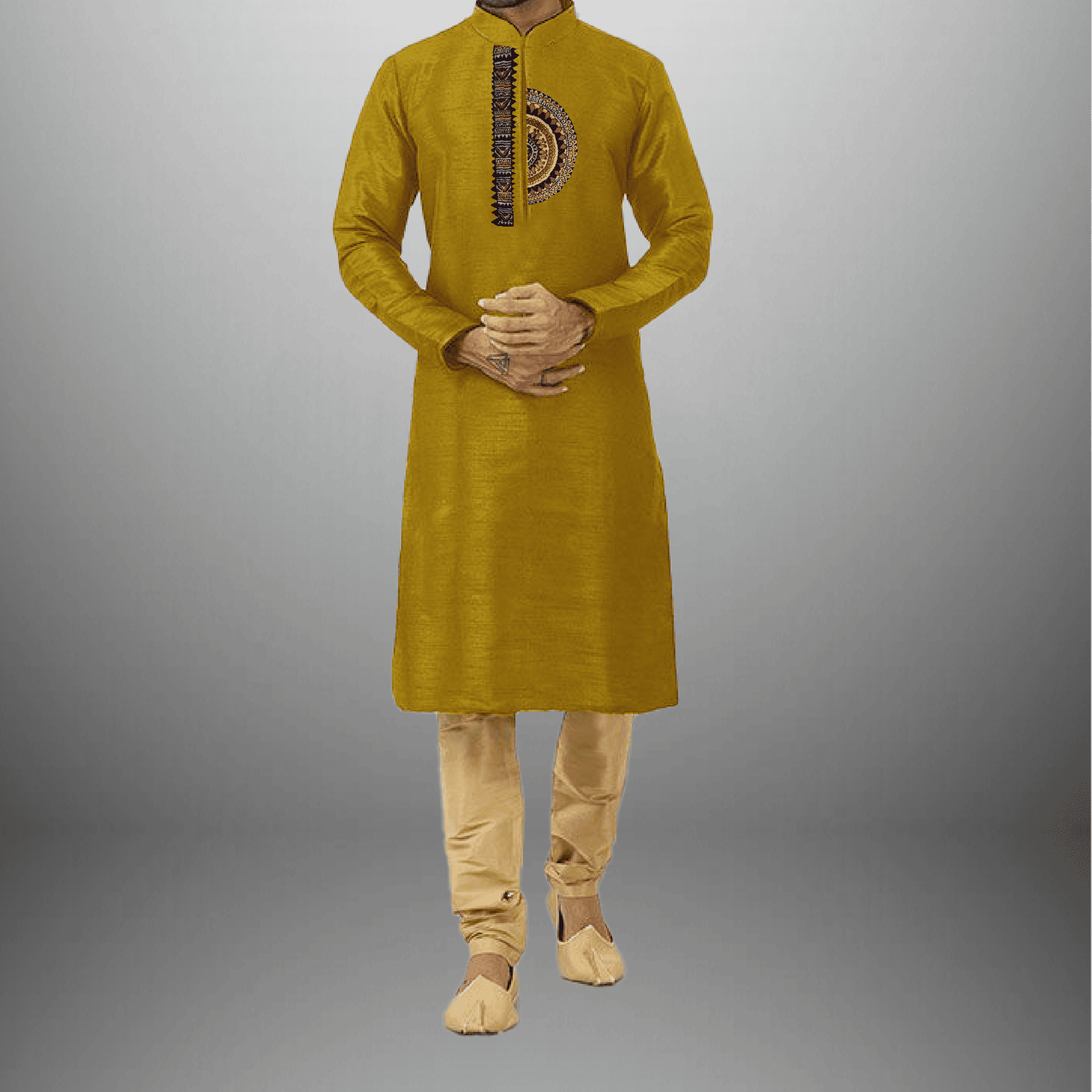 Men's ethnic kurta with embroidery work-RMEK001