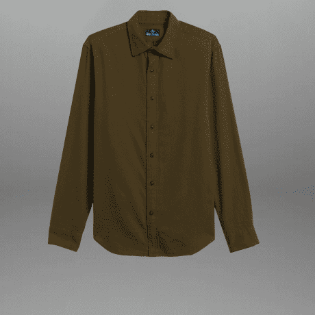 Men's Full Sleeve Green Solid Shirt-RMS052